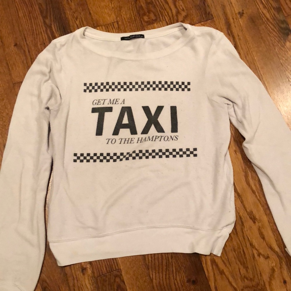 Wildfox cream/grayish sweatshirt with great saying